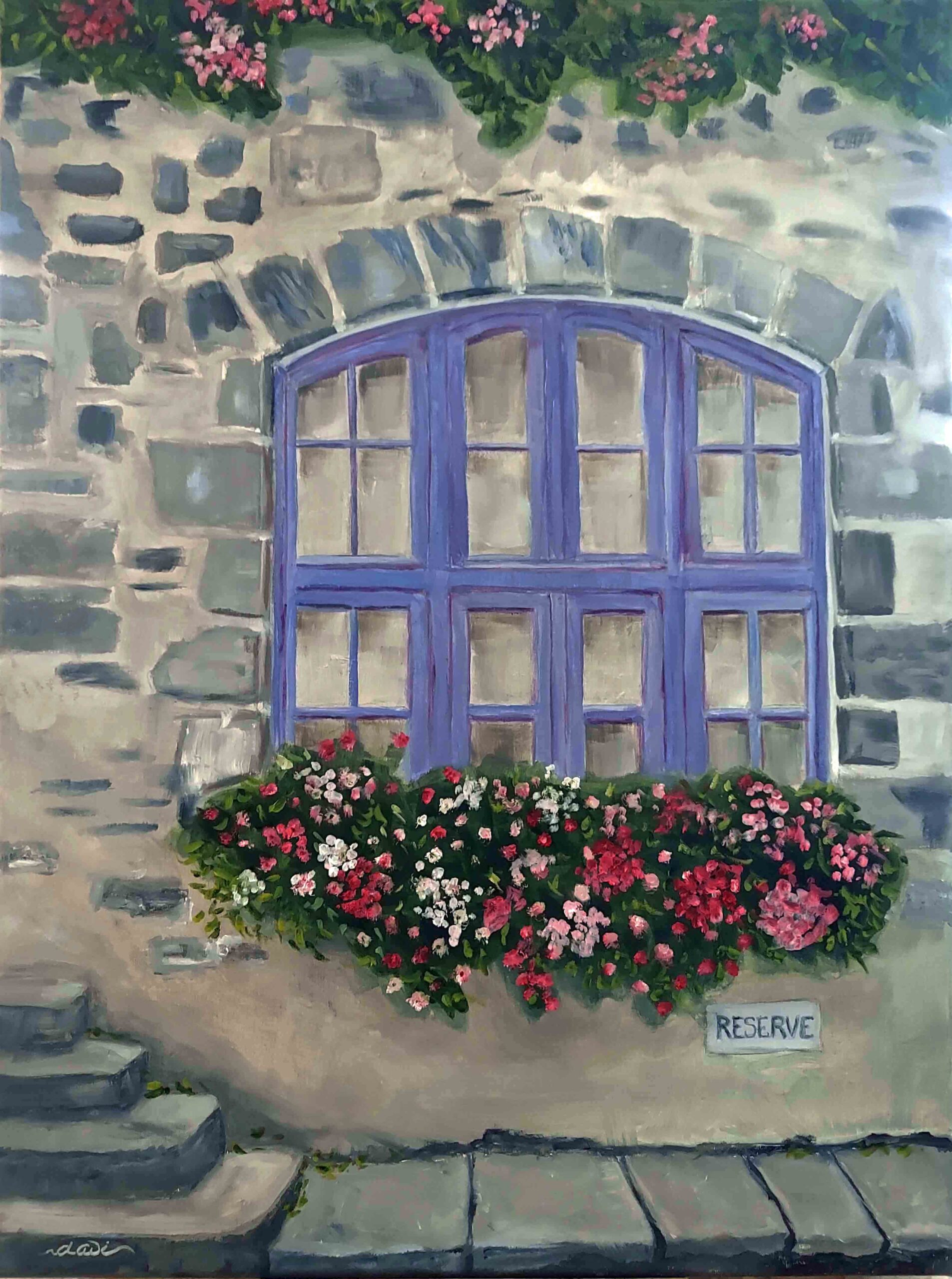 Flowery Window Box, Rochefort en Terre